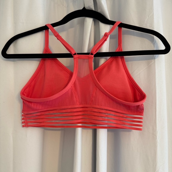 Victoria’s Secret PINK Lightly Lined Strappy Racerback Sports Bra Size Sm Coral - Picture 3 of 11